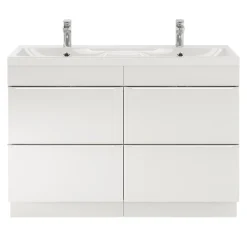 Mitigeur de lavabo chromé taille M avec bonde clic-clac, GoodHome Cavally