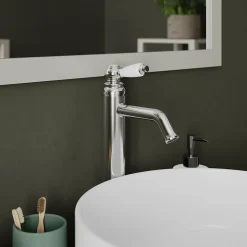 Mitigeur de lavabo chromé GoodHome Etel XL