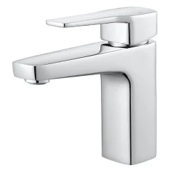 Mitigeur de lavabo chromé taille M avec bonde clic-clac, GoodHome Teesta