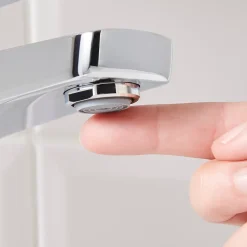 Mitigeur de lavabo chromé taille M avec bonde clic-clac, GoodHome Teesta