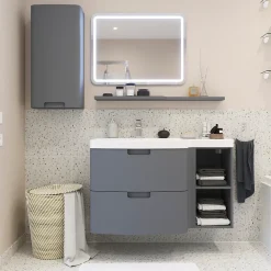 Mitigeur de lavabo chromé taille M avec bonde clic-clac, GoodHome Teesta