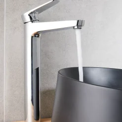 Mitigeur de lavabo chromé GoodHome Cavally XL