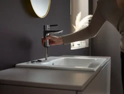 Mitigeur de lavabo chromé Hansgrohe Waterforms L CoolStart