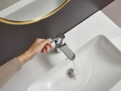 Mitigeur de lavabo chromé Hansgrohe Waterforms L CoolStart