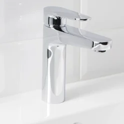 Mitigeur de lavabo chromé GoodHome Cavally L