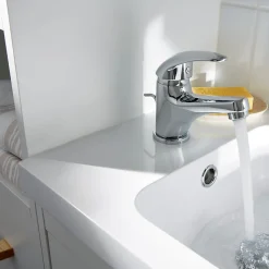 Mitigeur de lavabo chromé GoodHome Eidar