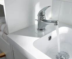 Mitigeur de lavabo chromé GoodHome Eidar