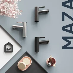 Mitigeur de lavabo chrome taille M, GoodHome Maza