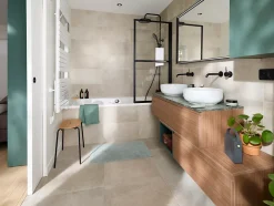 Mitigeur de lavabo encastré, noir, Essebagno Lollipop