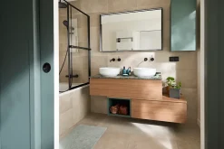Mitigeur de lavabo encastré, noir, Essebagno Lollipop