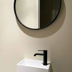 Mitigeur de lavabo EsseBagno en laiton noir mat