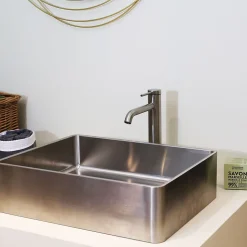 Mitigeur de lavabo facon inox Essebagno Lollipop