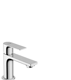 Mitigeur de lavabo Hansgrohe Rebris E 80 pour lave-mains sans tirette ni vidage chromé