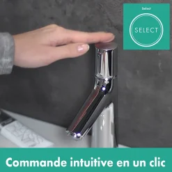 Mitigeur de lavabo Hansgrohe Talis Select S avec tirette et vidage finition chromée