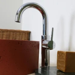 Mitigeur de lavabo haut chrome Essebagno Reflet