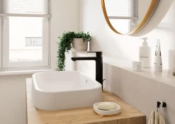 Mitigeur de lavabo haut noir mat Hansgrohe Vernis Blend 190