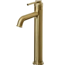 Mitigeur de lavabo haut Or brossé Essebagno Art Deco