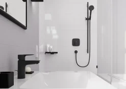 Mitigeur de lavabo L noir mat Hansgrohe MySport