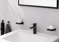 Mitigeur de lavabo L noir mat Hansgrohe MySport