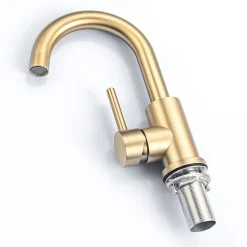 Mitigeur de lavabo LOMAZOO doré Lysa