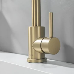 Mitigeur de lavabo LOMAZOO doré Lysa