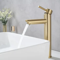 Mitigeur de lavabo LOMAZOO doré Kandy