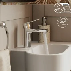 Mitigeur de lavabo M, chrome, NF, GoodHome Aisai