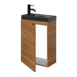 Mitigeur de lavabo M noir mat, GoodHome Selenga