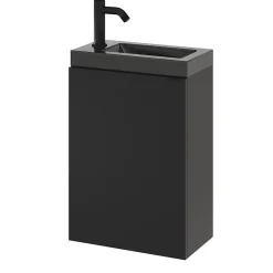 Mitigeur de lavabo M noir mat, GoodHome Selenga