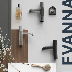 Mitigeur de lavabo M, noir, GoodHome Levanna