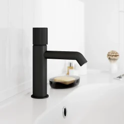 Mitigeur de lavabo M, noir, GoodHome Levanna