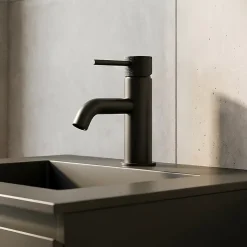 Mitigeur de lavabo M noir mat, Owens GoodHome