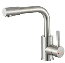 Mitigeur de lavabo mécanique inox, Edouard Rousseau Ylus