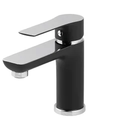 Mitigeur de lavabo noir GoodHome Wicie