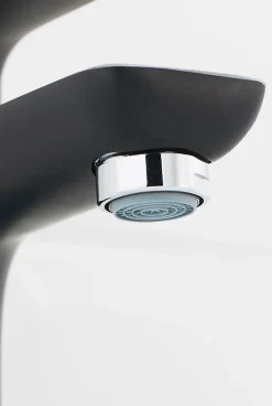 Mitigeur de lavabo noir GoodHome Wicie