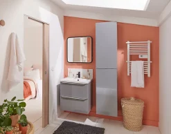 Mitigeur de lavabo noir GoodHome Wicie