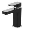 Mitigeur de lavabo noir H.16,6 cm GoodHome Pazar
