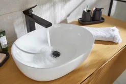 Mitigeur de lavabo noir mat Hansgrohe Vernis Shape