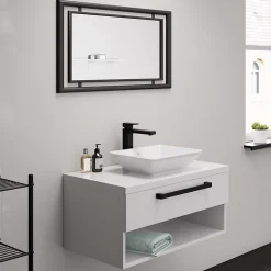 Mitigeur de lavabo noir mat Hansgrohe Vernis Shape