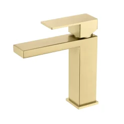 Mitigeur de lavabo SKY BATH or brossé PVD Inox S304 série Army