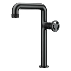Mitigeur de lavabo XL H.32 cm, noir, Essebagno Factory