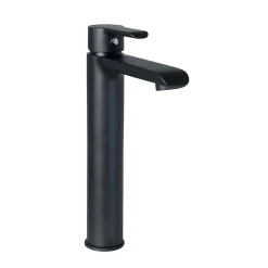 Mitigeur de lavabo/vasque H.26,3 cm, noir mat, Kramer King