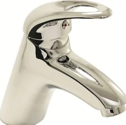 Mitigeur de salle de Bain Robinet pour Lavabo Vasque en Laiton Chrome avec Vidage