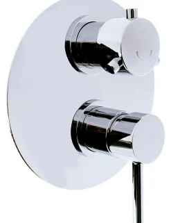Mitigeur douche encastrable SEINA avec arrêt automatique en laiton noir
