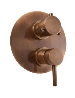 Mitigeur douche encastrable SEINA avec arrêt automatique en laiton bronze
