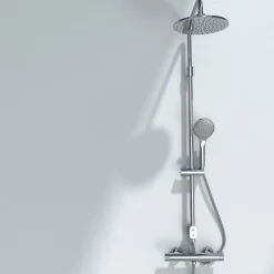 Mitigeur douche thermostatique chrome Essebagno Oneo