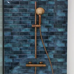 Mitigeur douche thermostatique cuivre brossé Essebagno Luisa