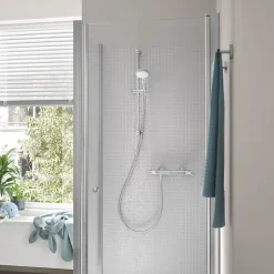 Mitigeur douche thermostatique GROHE Quickfix Precision Flow + nettoyant GrohClean