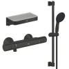 Mitigeur douche thermostatique GROHE Precision Start + Ensemblede douche avec barre 2 jets + Panier douche