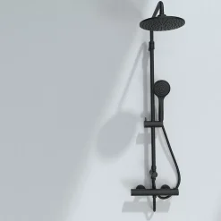 Mitigeur douche thermostatique noir Essebagno Oneo